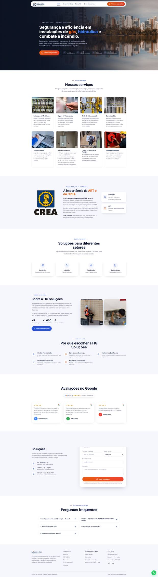 Site HG Soluções